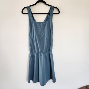 Elegant Blue Sleeveless Dress